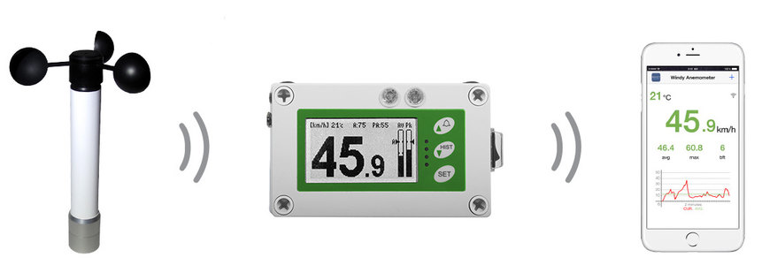 Wind Speed Sensors for Cranes Bigfoot Crane